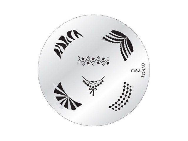 KONAD Stamping Schablone Original für Stamping Lack Nr. M62