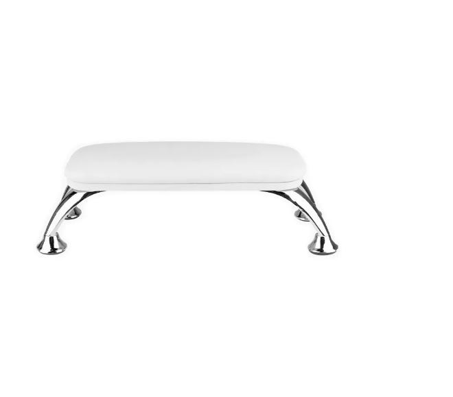 Handauflage Maniküre Nagel Armauflage Handkissen Armrest weiss-silber 132164