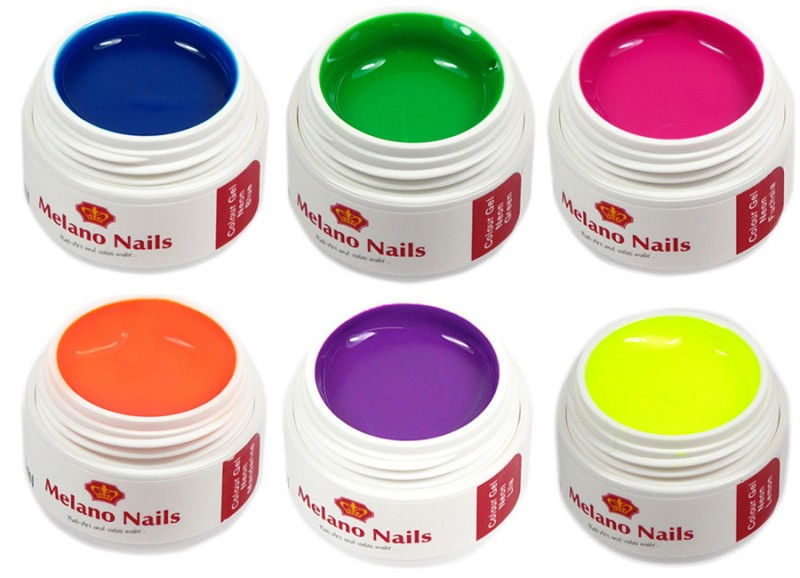 Serie Neon 6er Set je 5ml UV Gel Made in Germany Set-38