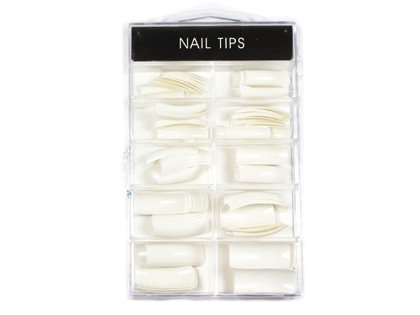 100 TIPS KÜNSTLICHE FINGERNÄGEL FRENCH Weiss 6-100