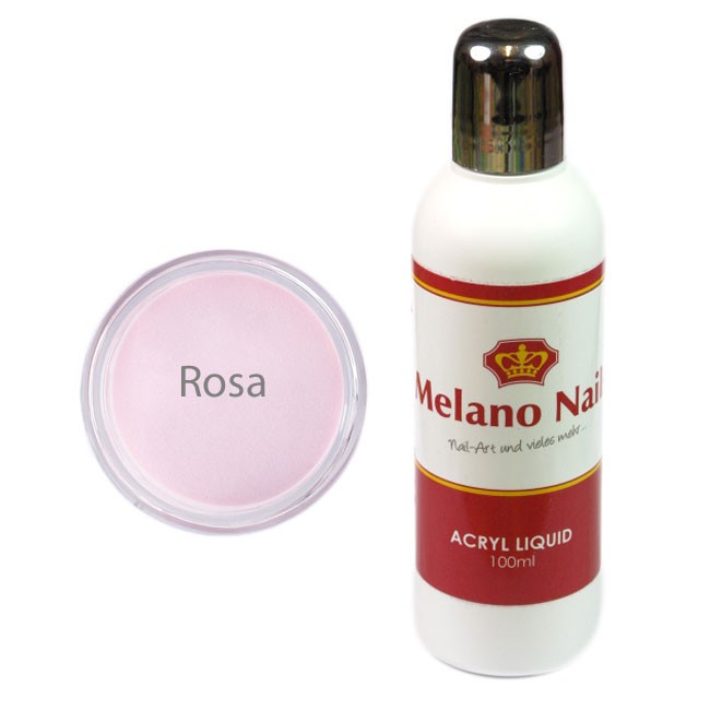 SET Acryl Puder in ROSE 30g + Liquid -100ml