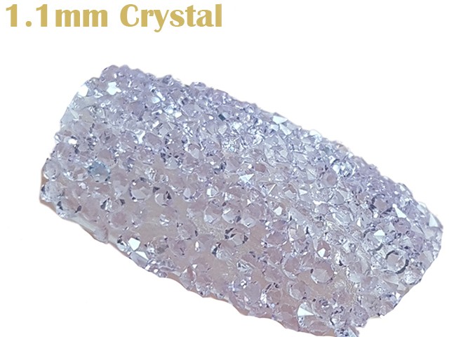 1600 Straßsteine Diamant Crystal 1,1mm V Form Klar R-168